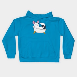 Chinchilla Bath (Mosaic) Kids Hoodie